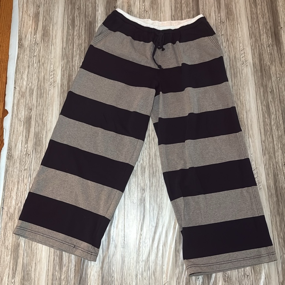 Daily Practice by Anthropologie Rugby Pants Striped Printed High Rise S - Picture 2 of 13